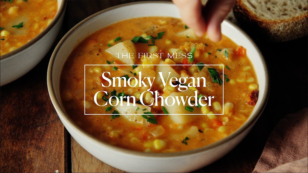 Smoky Vegan Corn Chowder