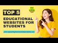 Top 5 educational websites for students  online class help usa