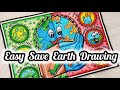 Plastic pollution drawing how to draw environment pollution scenery world environment day drawing