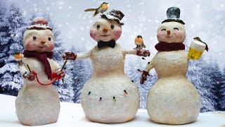 DIY Clay Snowman Christmas Decoration! by Midnight Crafts 15,949 views 4 years ago 6 minutes, 26 seconds