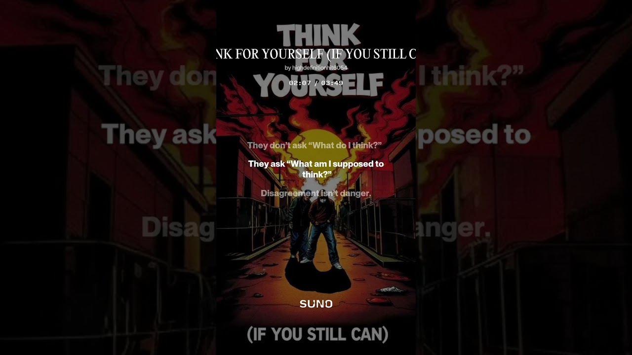 “THINK FOR YOURSELF (IF YOU STILL CAN)”