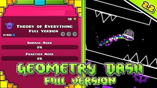 Theory Of Everything 1 Full Version (All Secret Coins) | Geometry Dash Full Version | By Traso56
