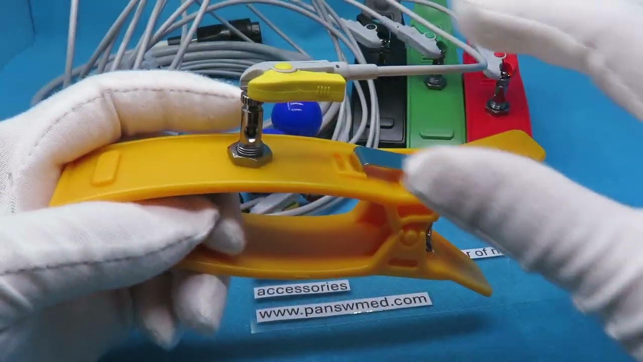 EKG 10064E+EKG 10012D+EKG 10013D Compatible Siare Patient Monitor ECG Cable (IEC Color Grabber Plug)