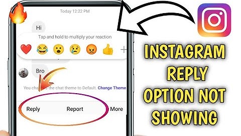 INSTAGRAM REPLY OPTION NOT SHOWING PROBLEM FIX / INSTAGRAM CHAT THEME NOT SHOWING PROBLEM FIX 🔥