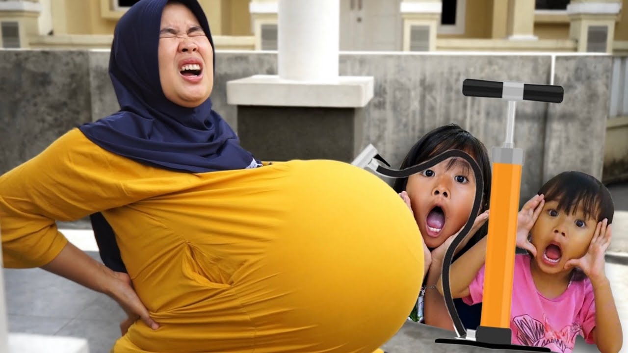 PERUT BUNCIT DI POMPA dede SINAN dan FIONA