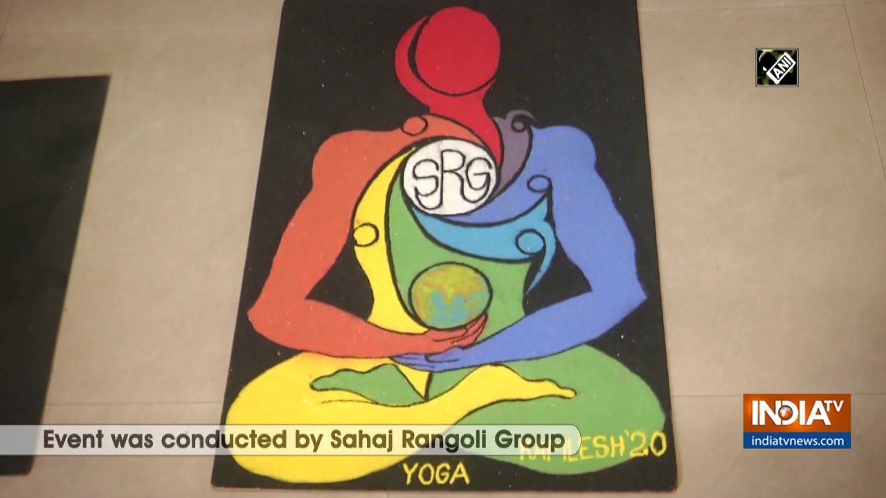 Vadodara rangoli artists organize online exhibition to mark International Yoga Day