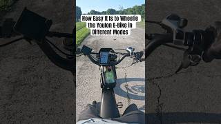 How Easy It Is to Wheelie the Youlon E-Bike in Different Modes