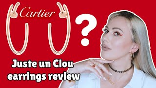 THE MOST OVERSIZE EARRINGS FROM CARTIER! Cartier Juste un Clou Hoop Earrings | My Birthday Gift