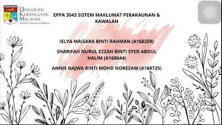 EPPA3043 SISTEM MAKLUMAT PERAKAUNAN DAN KAWALAN