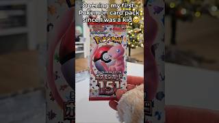 My FIRST Pokemon card pack opening since I was a kid 🥺