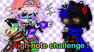 High note challenge ! || Ft. Ink Sans, Error Sans and Fresh || Akuma-Kun