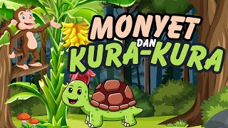 Kisah Monyet dan Kura-Kura | Cerita Anak Bahasa Indonesia | Kartun Anak | Dongeng Nusantara
