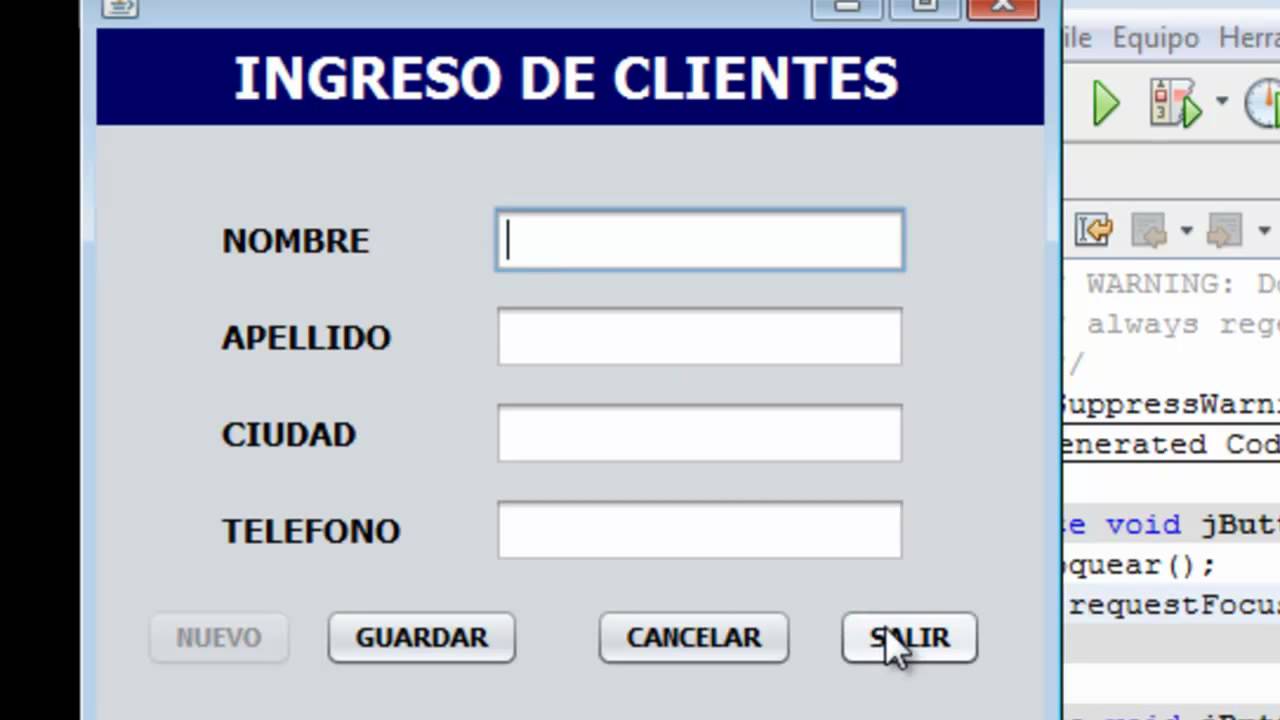 aplicacion de conectar java netbeans mysql