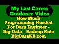 How much programming needed for data engineer  big data  hadoop  role  bigdatakbcom