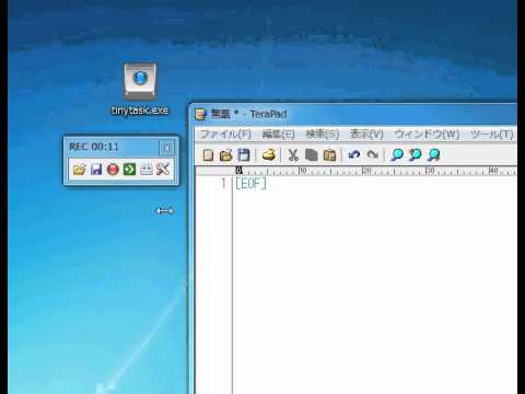 tinytask　でマウスの動きをコピー