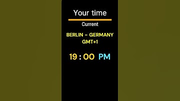 GMT+1｜19:00 PM｜BERLIN