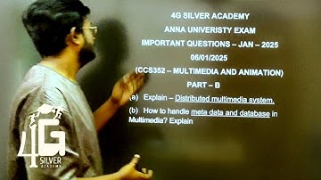 CCS352 - Multimedia and Animation Important Questions | 06/01/2025 Exam