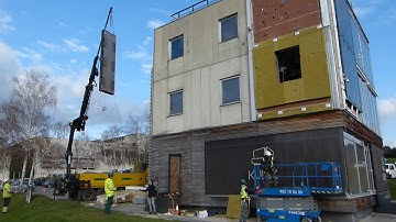 RenoZEB panel facade installation - details