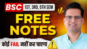 B.Sc 1st 3rd 5th Semester Free Notes!Important Questions!Be DKDian
