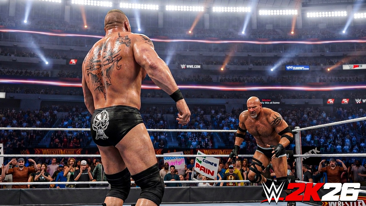 WWE 2K26: Брок Леснар против Голдберга. Новая концепция игрового процесса!