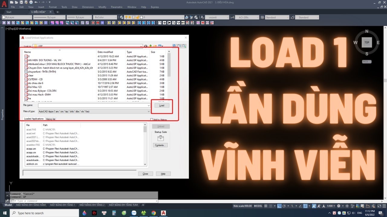 Hướng dẫn Load Lisp Autocad 1 Lần Dùng Mãi Mãi