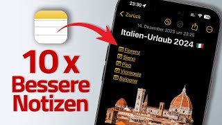 iOS 17: Apple Notizen für iPhone - 10 Funktionen, die du kennen musst