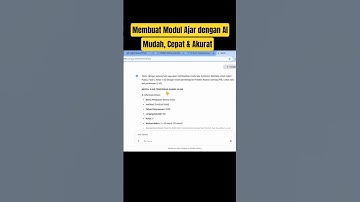 Membuat Modul Ajar dengan AI #modulajar #shorts #shortvideo
