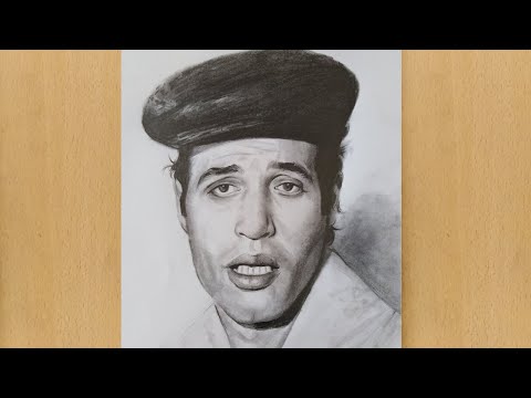 Kemal Sunal Nasıl Çizilir | portre çizimi kolay adım adım |  Karakalem Çizimler
