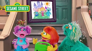 sesame street abby rosita julias princess paint a lot fairytale story