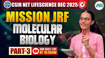 Molecular Biology -3 |  Crash Course | CSIR-NET LIFESCIENCE DEC 2025 #apnasapnajrf