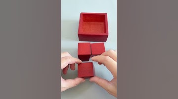 How to cleverly fit four blocks into the box?#Puzzles #IQ #iqtest