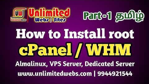 How to install cPanel & WHM Full Tutorial #tamil #unlimitedwebshosting #vps #server #root #cpanel