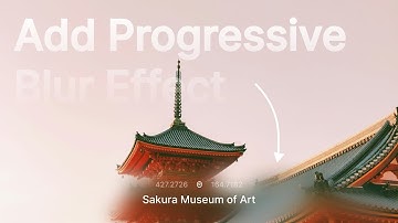 How to: Create Progressive Blur Effect in Figma