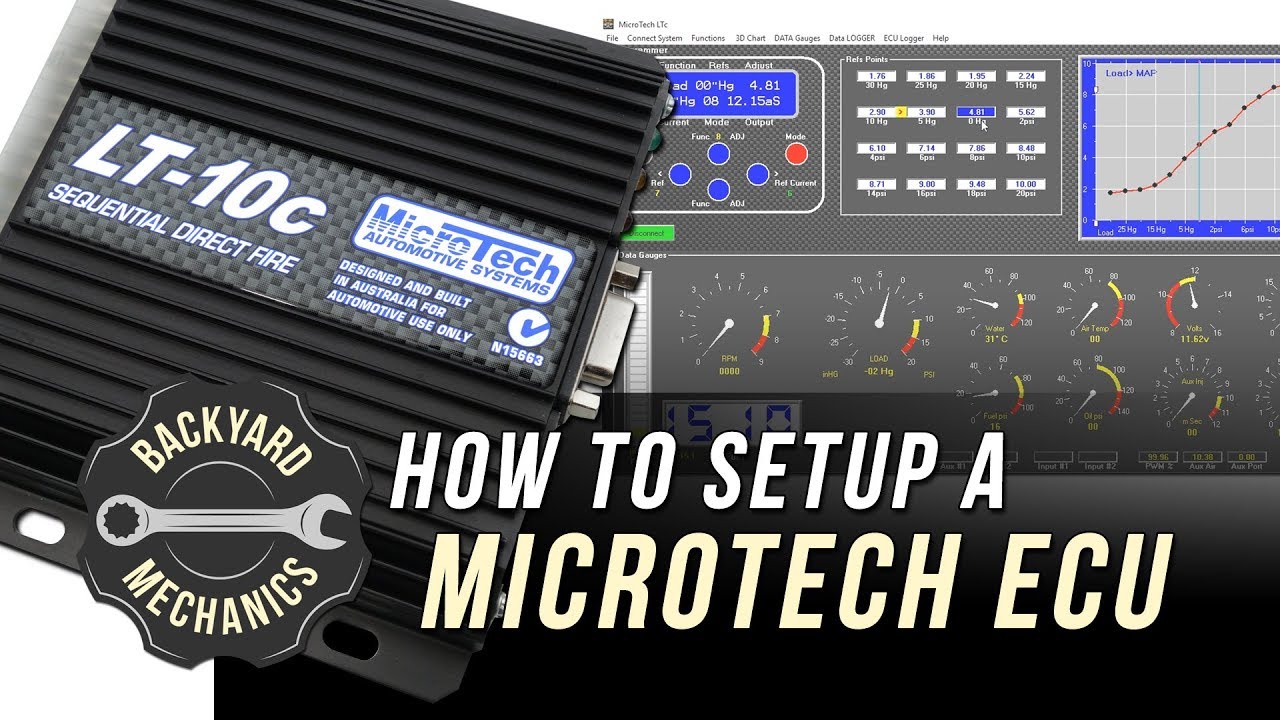 How to setup a MicroTech ECU | Backyard Mechanics | fullBOOST - YouTube