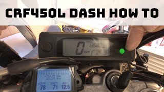 How To Use And Program Your CRF450L's Dash screenshot 3