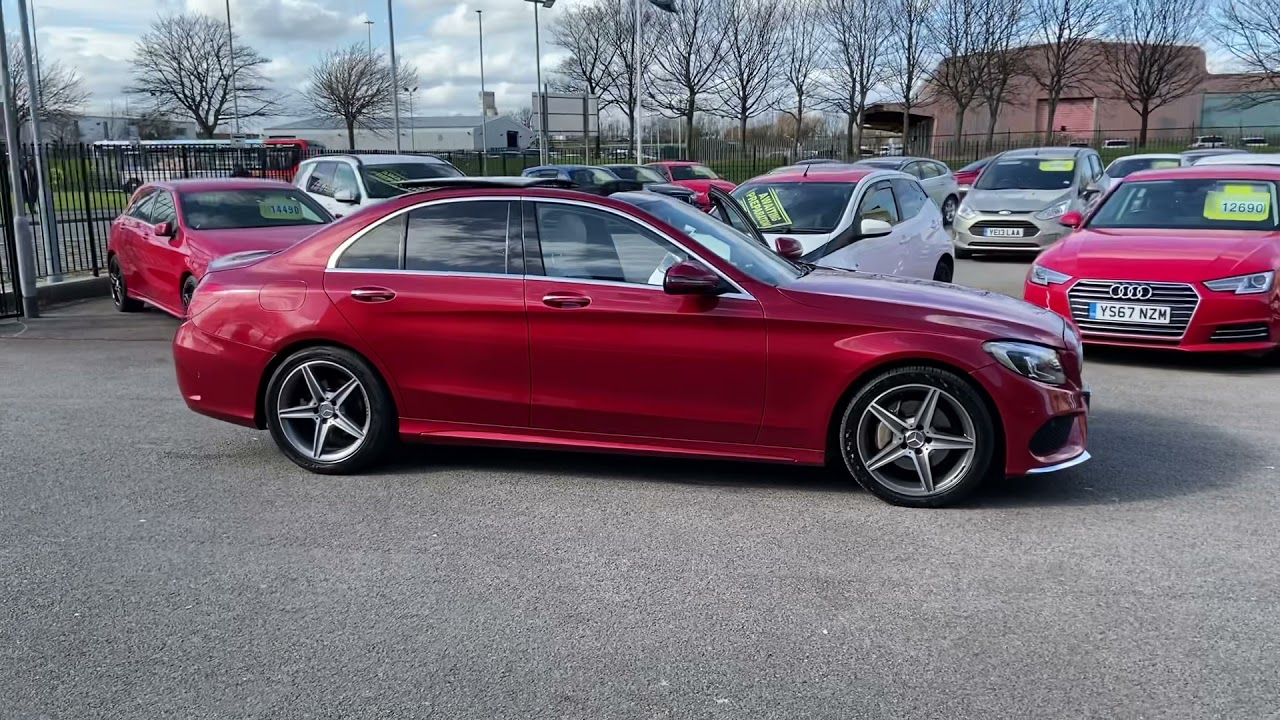 designo Hyacinth Red MercedesBenz C Class 2.1 C220d AMG Line (Premium