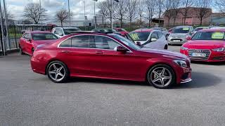 designo Hyacinth Red Mercedes-Benz C Class 2.1 C220d AMG Line (Premium Plus)