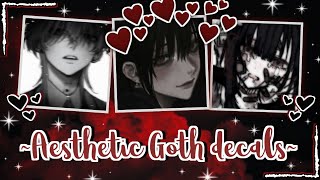 Aesthetic Goth icon decals / decal ids | For your Royale high journal, Bloxburg, Etc. ๑⁠╹⁠◡⁠╹⁠๑