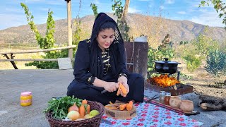 Chicken foot soup in the village of Iran | village lifestyle of Iran