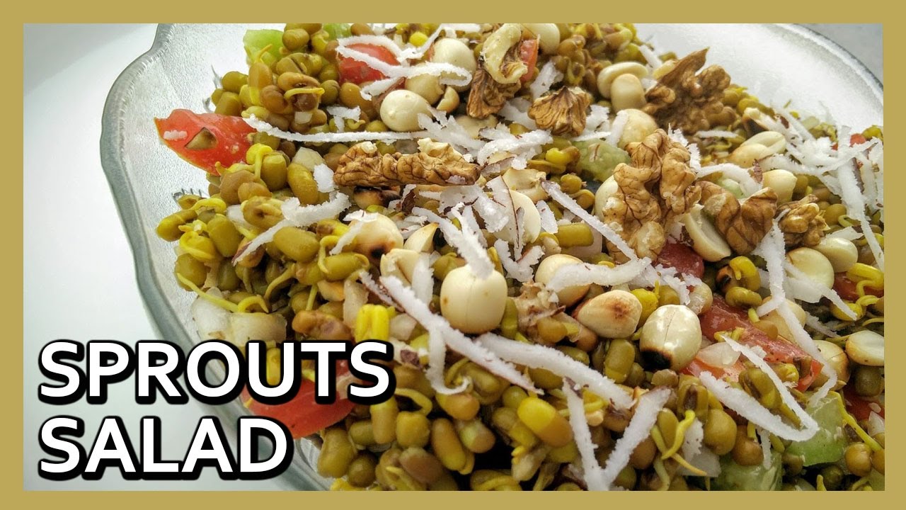 Crunchy Sprouts Salad | Salad Recipe by Healthy Kadai