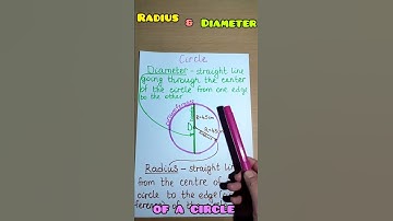 Radius and Diameter of a circle