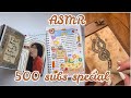 [500 SUBS] 10 MINUTES OF SATISFYING ASMR (JOURNALING, BOOK SCRAPPING, DOODLING, UNBOXING,...)