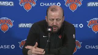 Tom Thibodeau PostGame Interview | New York Knicks vs Toronto Raptors