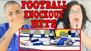 Top 10 Hardest Football Knockout Hits REACTION