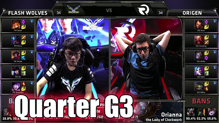 Origen vs Flash Wolves Game 3 | Quarter Finals LoL S5 World Championship 2015 | FW vs OG G3 Worlds
