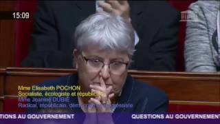 Play video: Question d'Elisabeth pochon à Bruno Le Roux - améliorer les relations police-population en banlieue