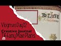 Vlogmas Day 12 in my creative journal