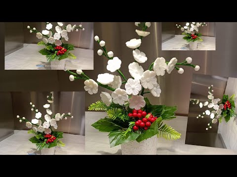 DIY Flower white made of SOAP