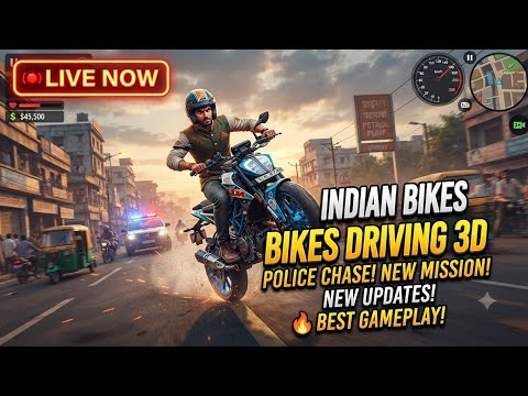 playing Indian Bike driving 3d