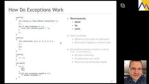 [MUC++] Klaus Iglberger - "Back to Basics: Exceptions" (Virtual)